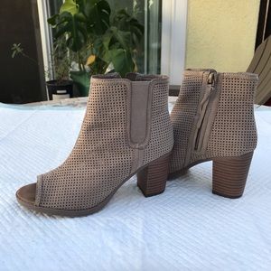 Maurices Open Toe Block Heel Boot
